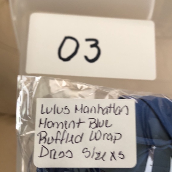 Lulus Manhattan Moment Blue Ruffled Midi Wrap Dress Size XS - Picture 13 of 13